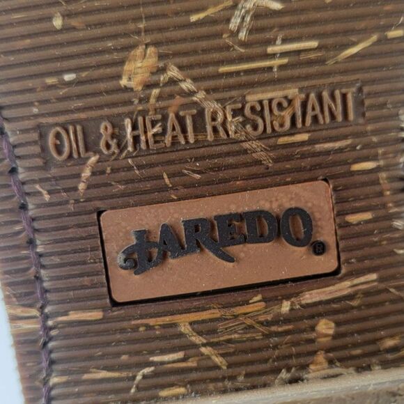 Laredo Mens Size 10 Nico Taupe Brown Square Toe Western Work Boots 68398 - Picture 9 of 10